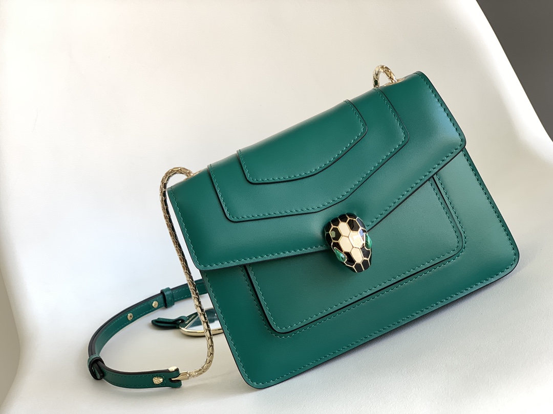 Bvlgari Serpenti Forever Small Crossbody Bag Green